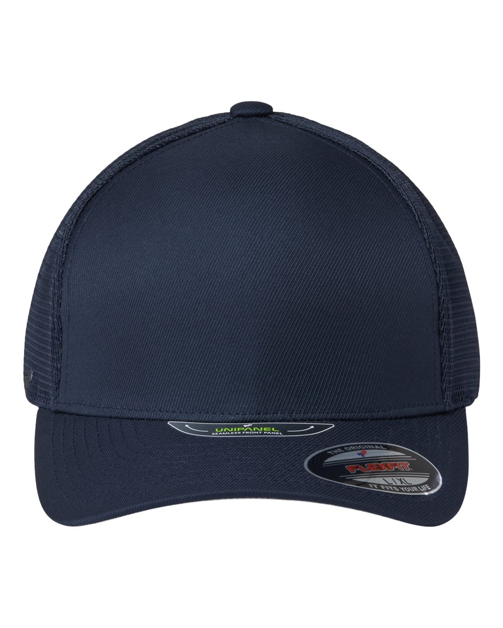Flexfit Melange UniPanel Trucker Cap, Navy, Small/Medium