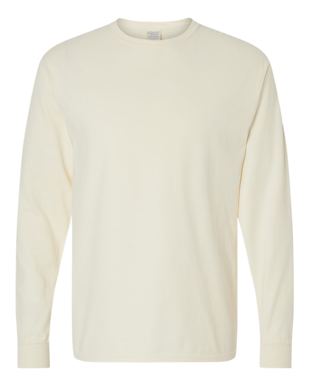 Hanes Mens ComfortWash Garment-Dyed Long Sleeve T-Shirt, XL, Parchment