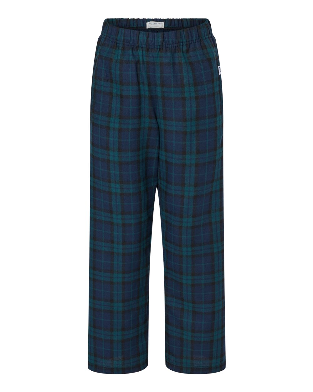 boxercraft Youth Poly Flannel Pants Plaid Lounge Pants with 2 Pockets, Scottish Tartan Youth Medium