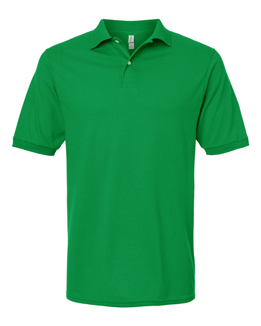 Jerzees Men's SpotShield Stain Resistant Polo Shirts (Short & Long, P-Short Sleeve-Kelly Green, Small