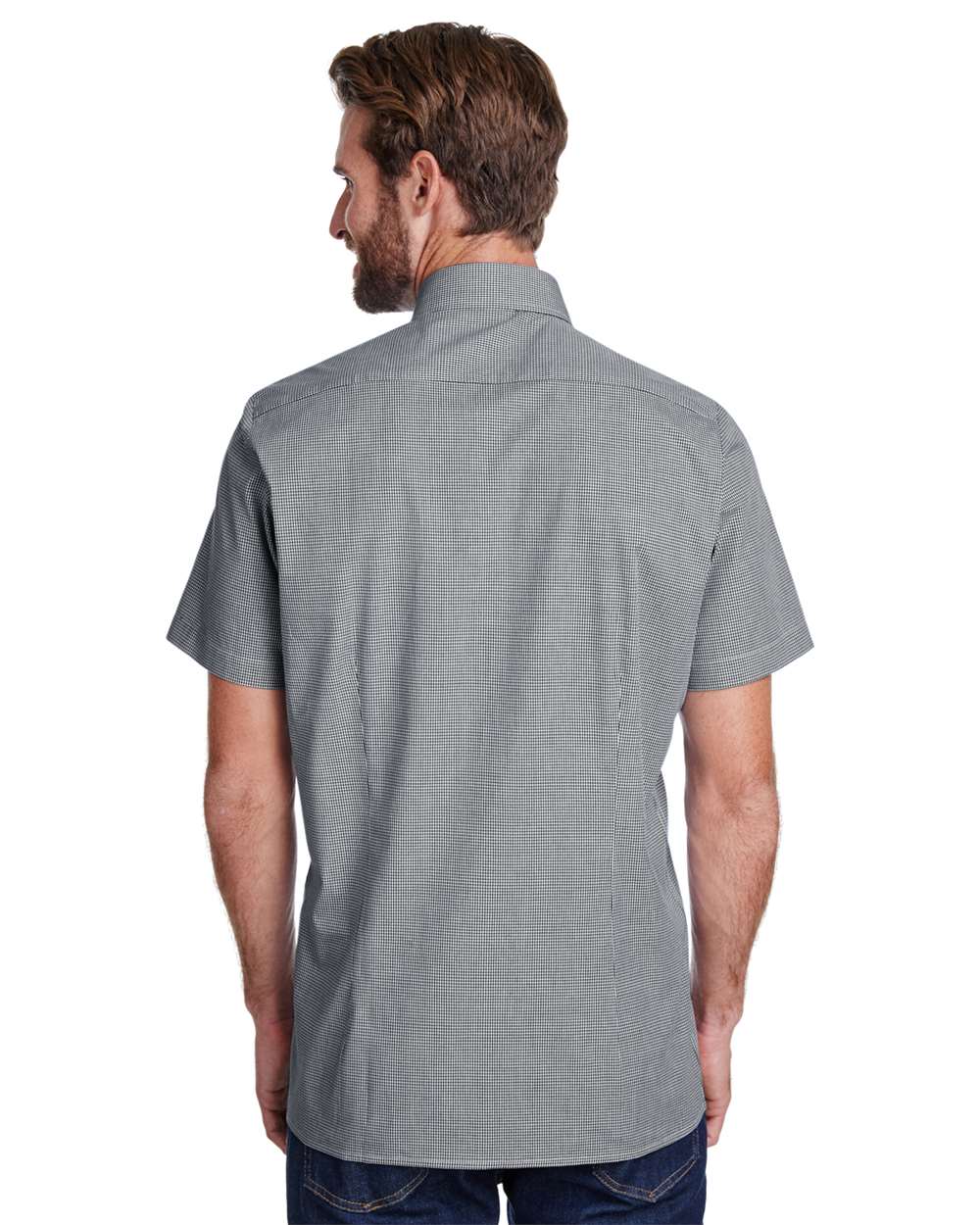 Men's Microcheck Gingham Cotton Shirt