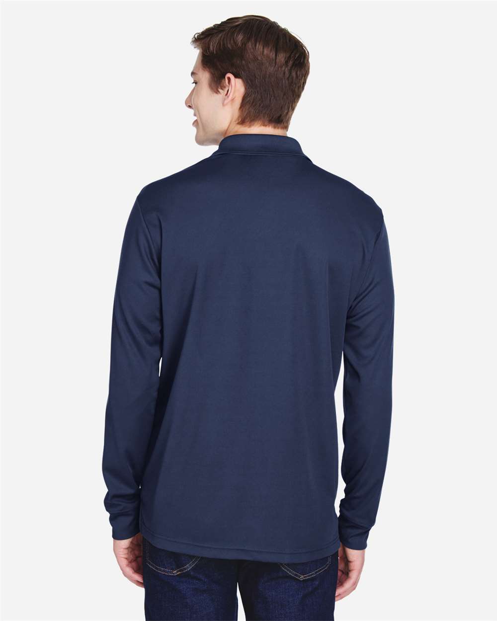 Men's Pinnacle Performance Long Sleeve Piqué Polo with Pocket