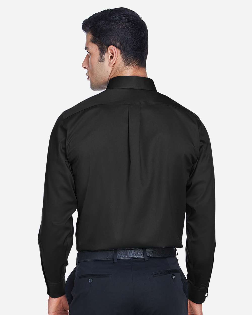 Men's Tall Crown Collection® Solid Stretch Twill Woven Dress Shirt