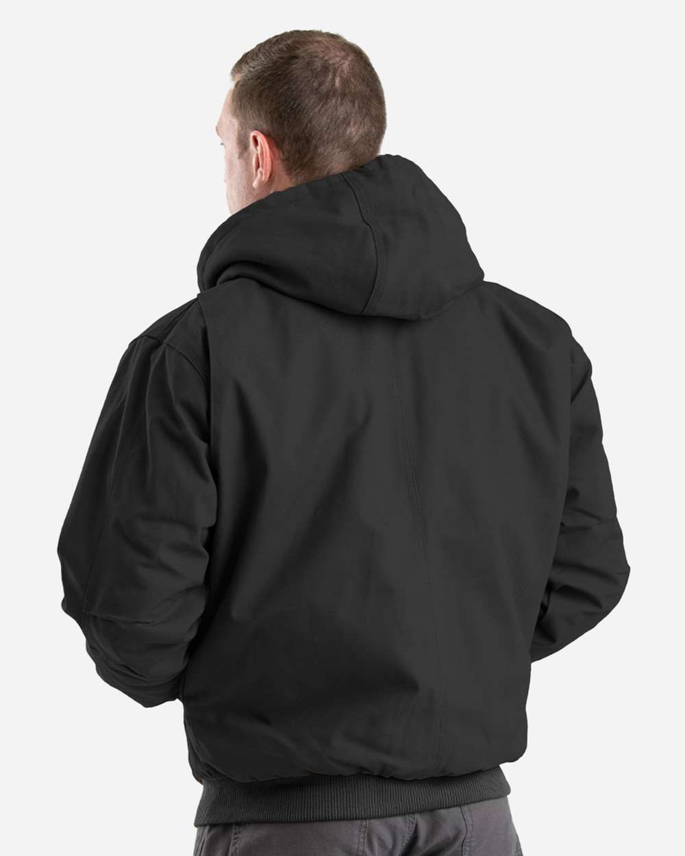 Men's Tall Highland Washed Cotton Duck Hooded Jacket