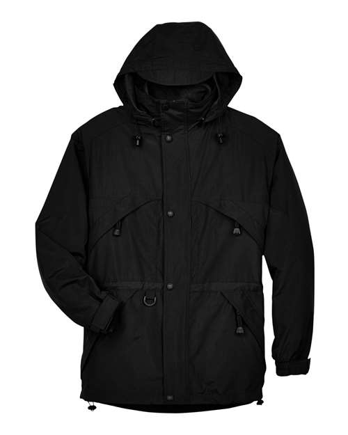 North End Men's 3-in-1 Parka with Dobby Trim