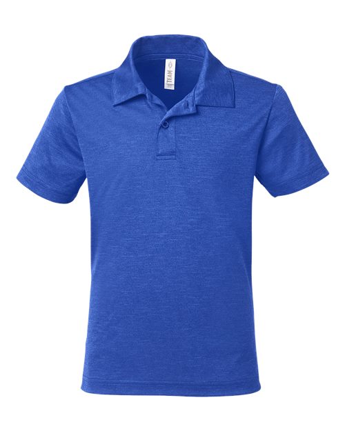 Team 365 Youth Zone Sonic Heather Performance Polo
