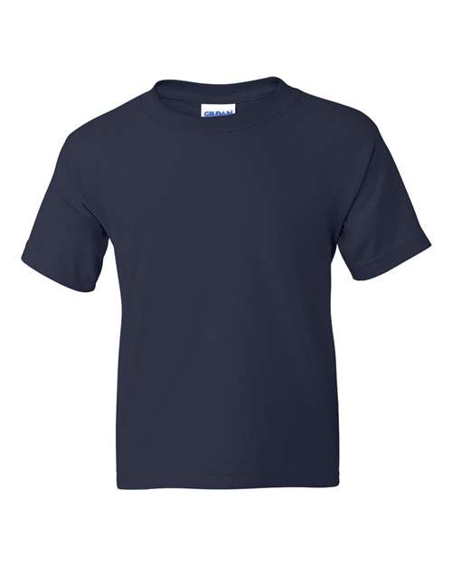 Gildan Kids' Big DryBlend Youth T-Shirt, XL-DarkHeather-Navy