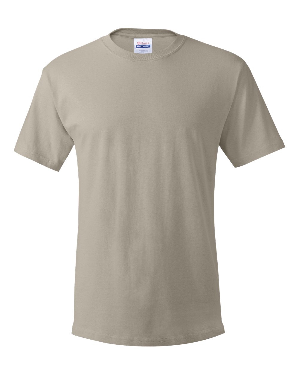 Hanes Men's Essentials Short Sleeve T-shirt Value Pack , sand, Medium