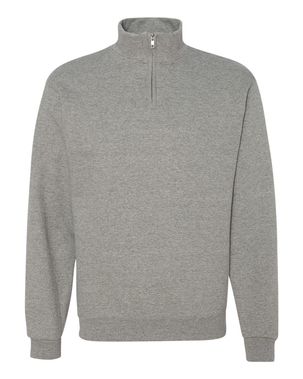 Jerzees Men's NuBlend 1/4-Zip Cadet Collar Sweatshirt Oxford XL