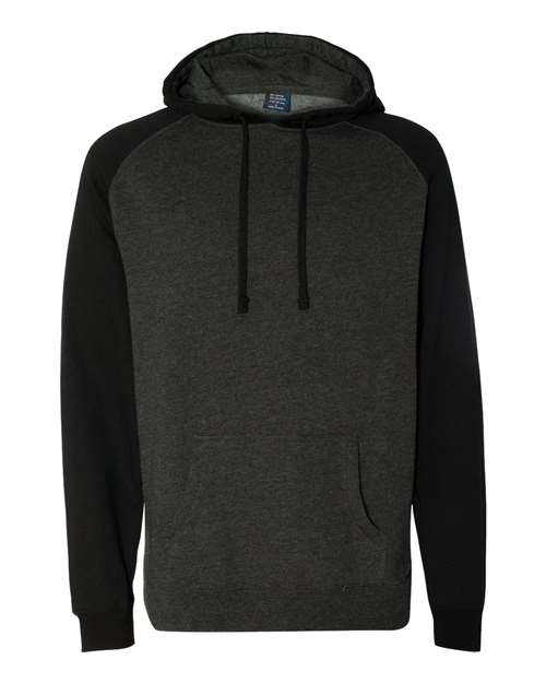 Independent Trading Co. Unisex Raglan Hooded Sweatshirt