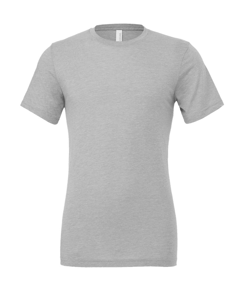Canvas Mens Triblend Crew Neck Plain Short Sleeve T-Shirt (L) (Red Triblend)