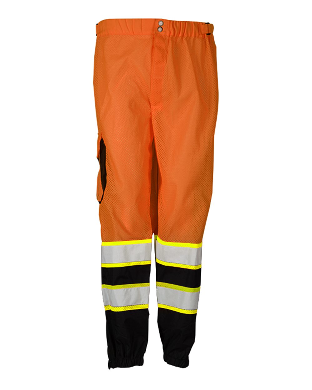 Kishigo 3119 Polyester Brilliant Series Mesh Pant, Fits 2X-Large to 4X-Large, Orange