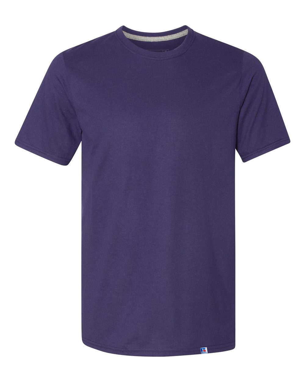 Russell Athletic mens Cotton Performance Short Sleeve T-shirt T Shirt, Purple, Large US