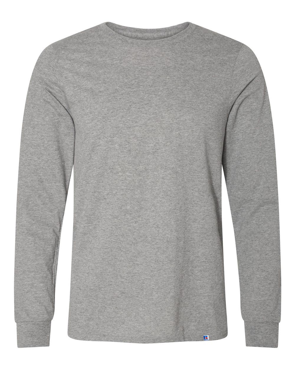 Russell Athletic Men's Basic Cotton Long Sleeve Tee, Light Oxford, XX-Large