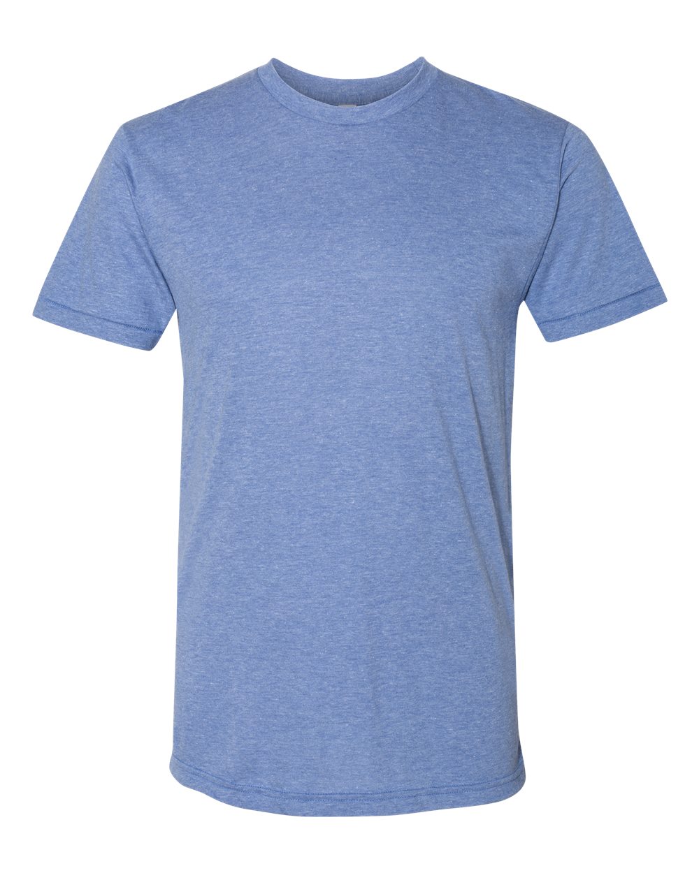 American Apparel Men's Tri-Blend Crewneck Short Sleeve Track T-Shirt, 2-Pack, Athletic Blue, Medium