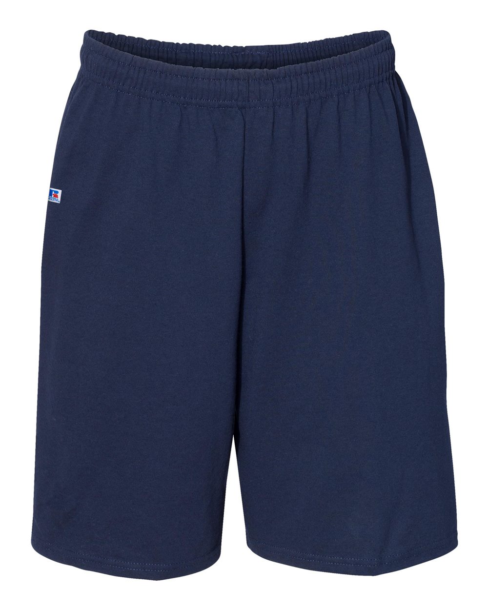 Russell Athletic Men's Cotton Shorts with Pockets, Premium - Navy, X-Large