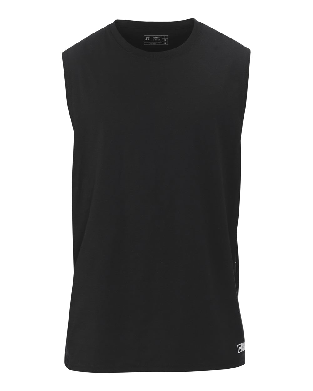 Russell Athletic Men's Dri-Power Muscle Performance T-Shirt, Black, Large