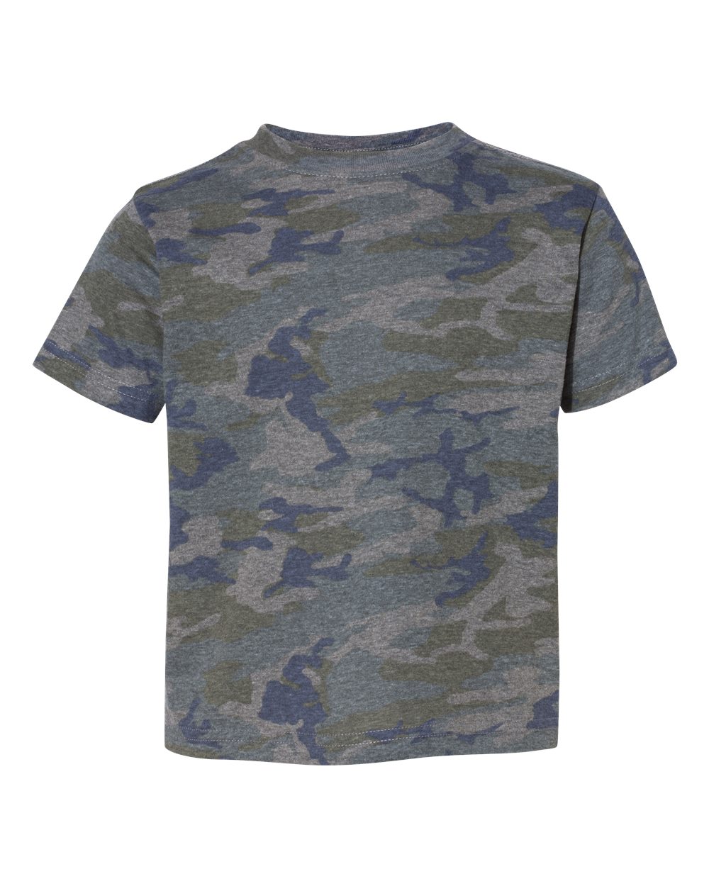 RABBIT SKINS Soft Cotton Toddler T-Shirt Boys Girls | Little Kids Tee| Blank Child Tshirt, Vintage Camo Natural, 4T