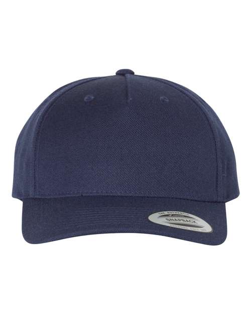 YP Classics Premium Five-Panel Curved Bill Snapback Cap
