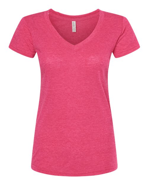 M&O Women's Deluxe Blend V-Neck T-Shirt