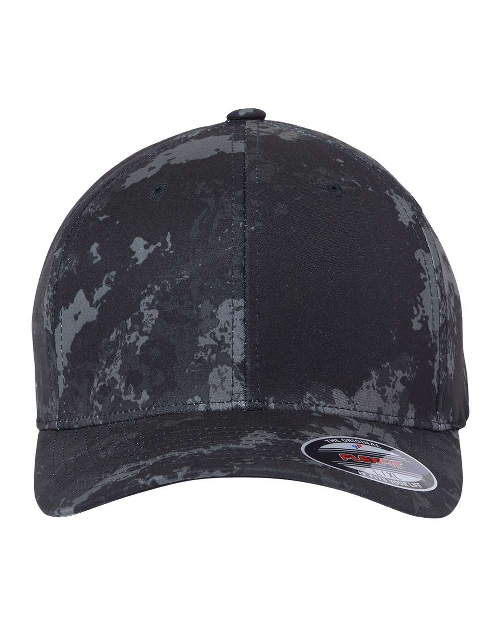 Flexfit unisex adult Flexfit Veil Camo Cap Hat, Poseidon, Small-Medium US