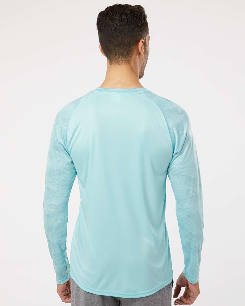 Unisex Cayman Performance Camo Colorblocked Long Sleeve T-Shirt
