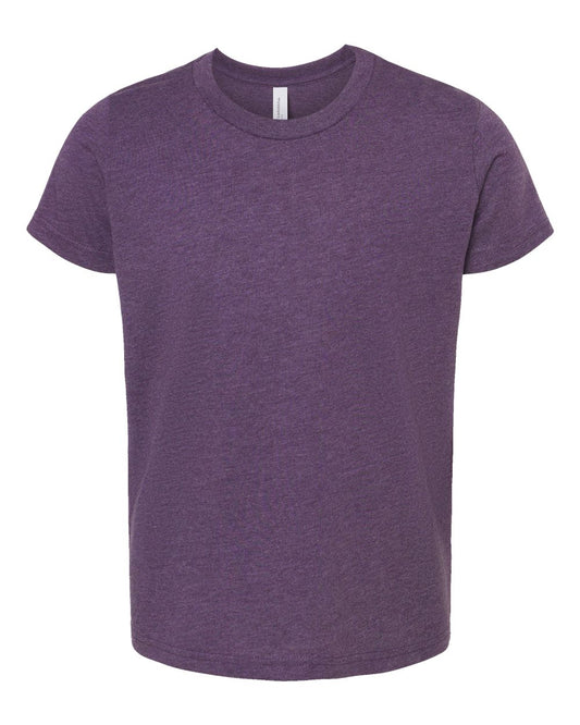 Bella + Canvas Youth Jersey T-Shirt L HTHR TEAM PURPLE