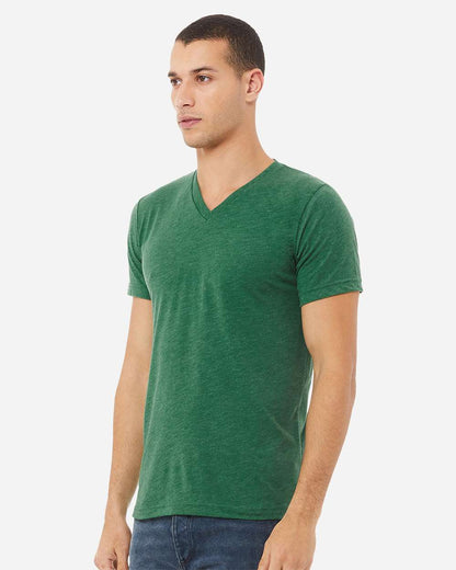 Unisex Heather CVC V-Neck Tee