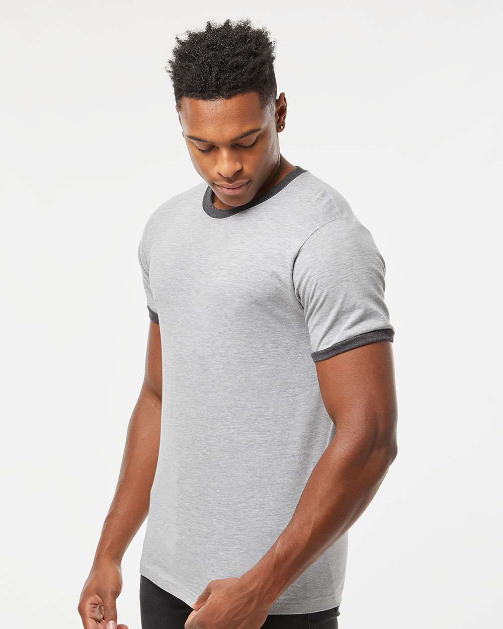 Unisex Fine Jersey Ringer T-Shirt
