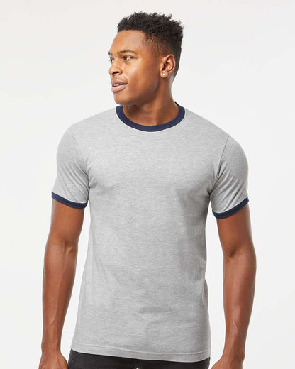 Unisex Fine Jersey Ringer T-Shirt