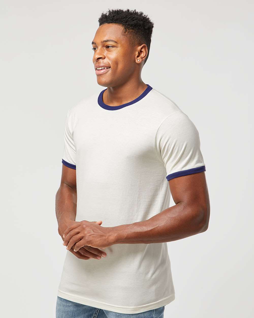 Unisex Fine Jersey Ringer T-Shirt