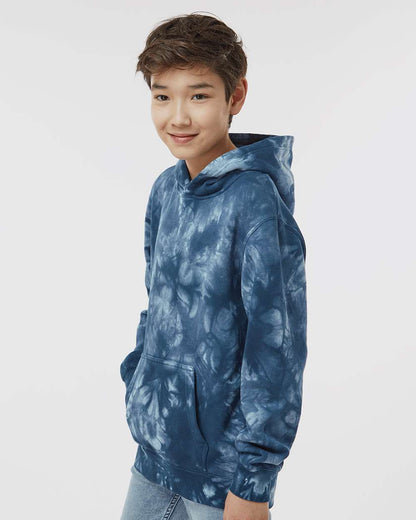 Youth Midweight Tie-Dyed Hooded Sweatshirt