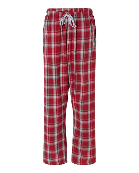 boxercraft Haley Flannel Pant for Women, 100% Cotton Flannel Pant with Side Pockets and Adjustable Drawstring, Heritage Garnet XS