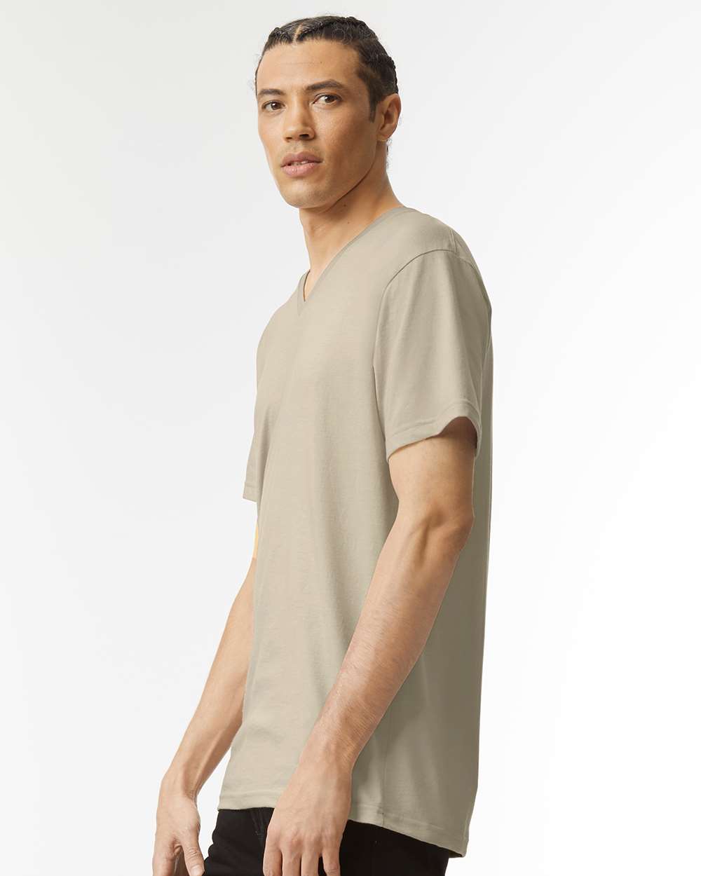 Unisex CVC V-Neck Tee