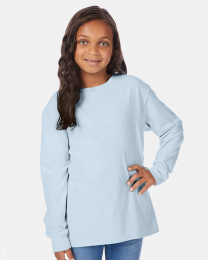 Youth Garment-Dyed Long Sleeve T-Shirt