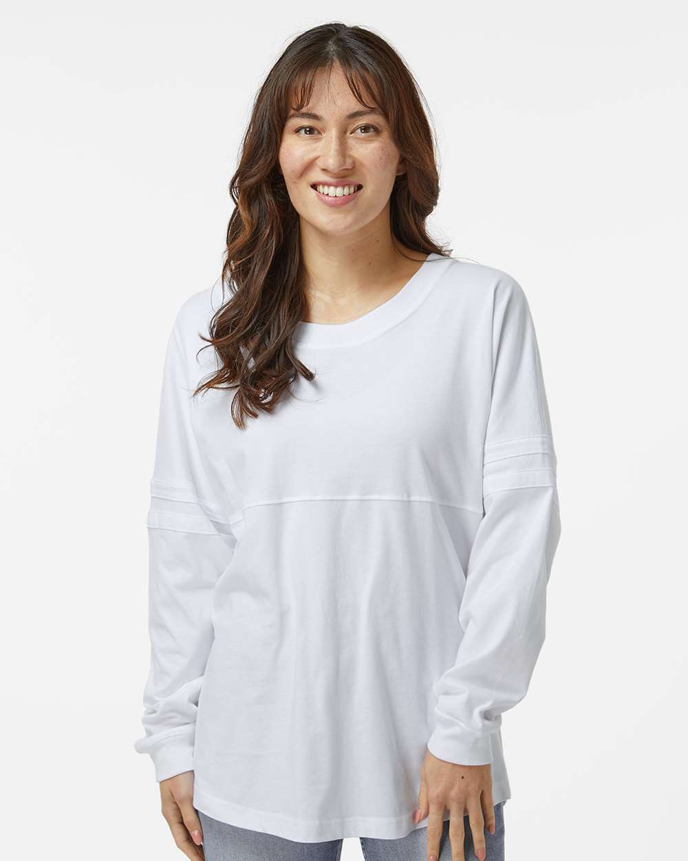 Women's Pom Pom Long Sleeve Jersey T-Shirt