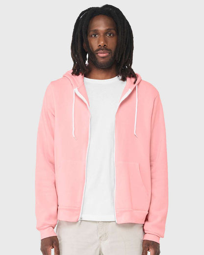 Unisex Sponge Fleece Full-Zip Hoodie Sweatshirt