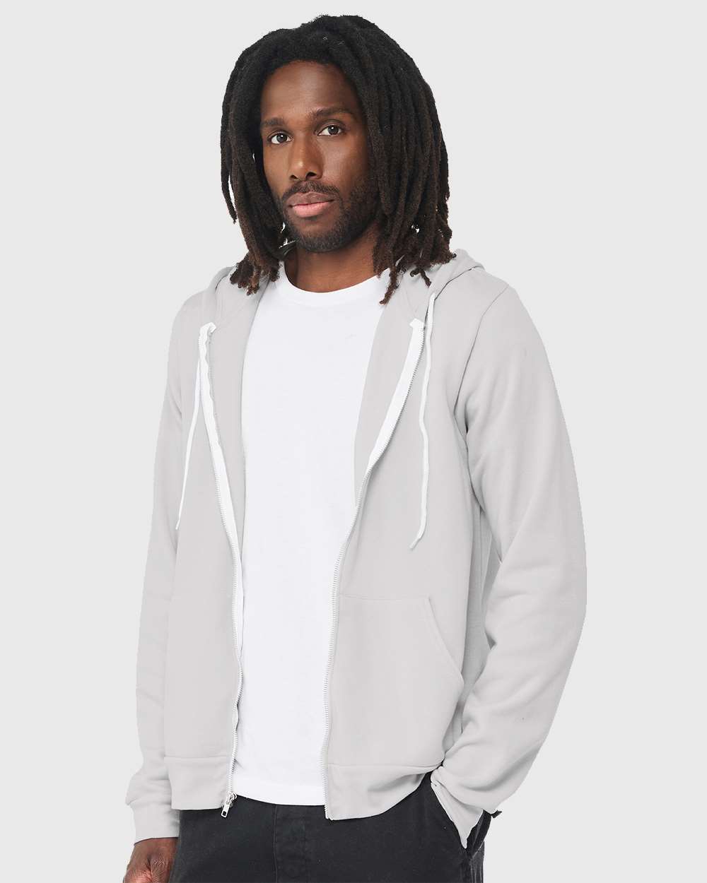 Unisex Sponge Fleece Full-Zip Hoodie Sweatshirt