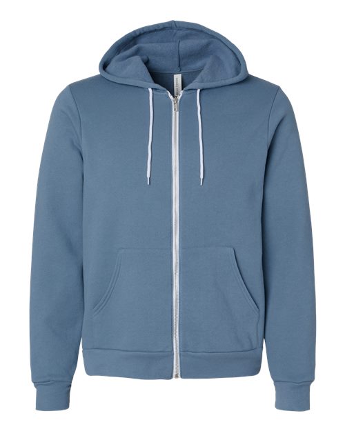 BELLA + CANVAS Unisex Sponge Fleece Full-Zip Hoodie Sweatshirt