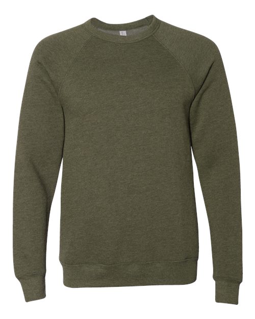 BELLA + CANVAS Unisex Sponge Fleece Raglan Crewneck Sweatshirt