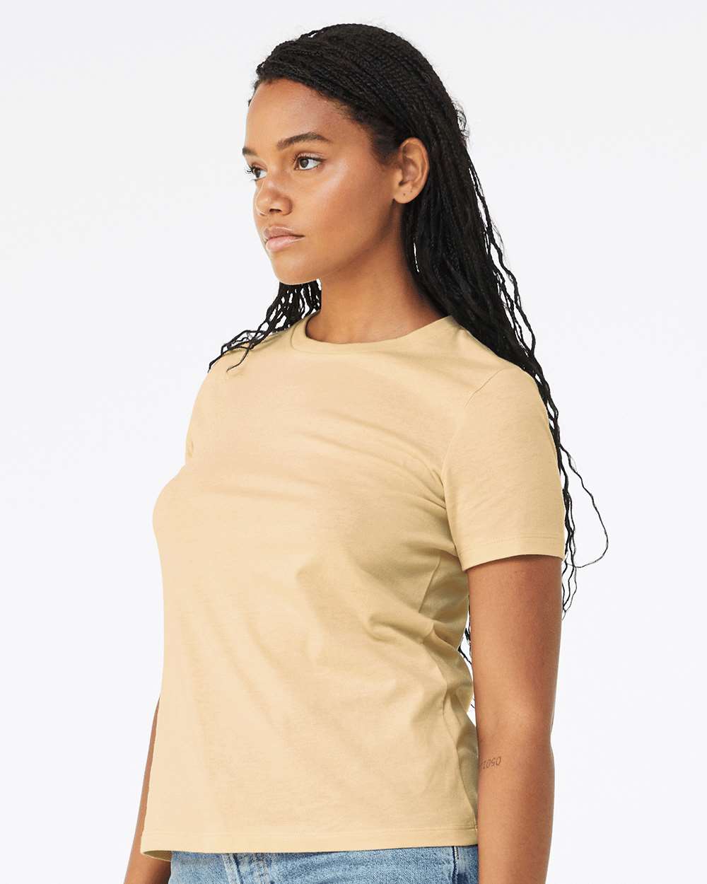 WomenÃ‚â€™s Relaxed Fit Heather CVC Tee