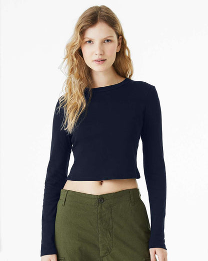 Women's Micro Rib Long Sleeve Baby Tee