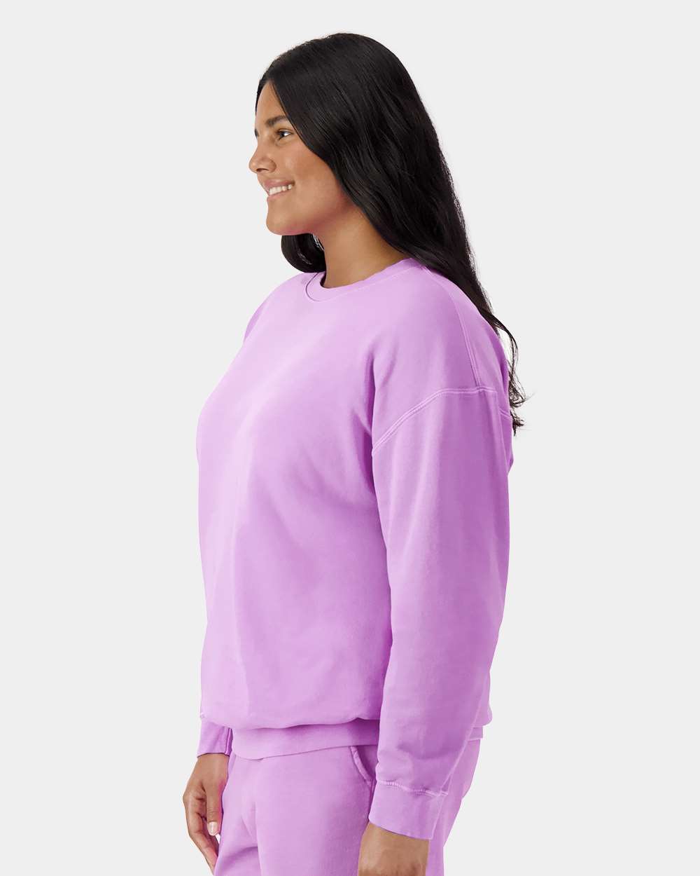 Unisex Garment-Dyed Lightweight Fleece Crewneck Sweatshirt