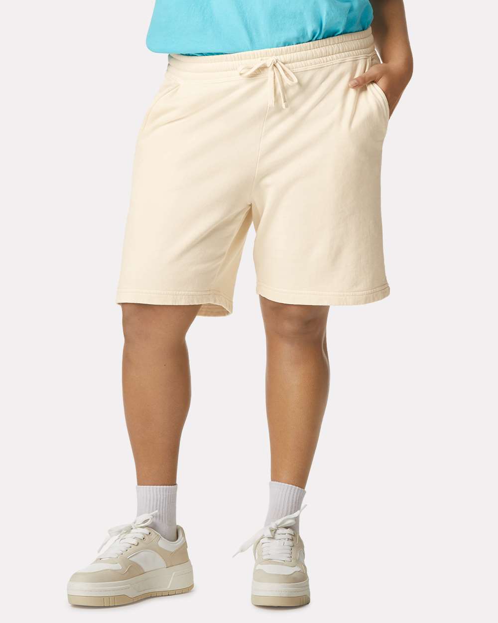 Unisex Garment-Dyed Lightweight Fleece Sweat Shorts