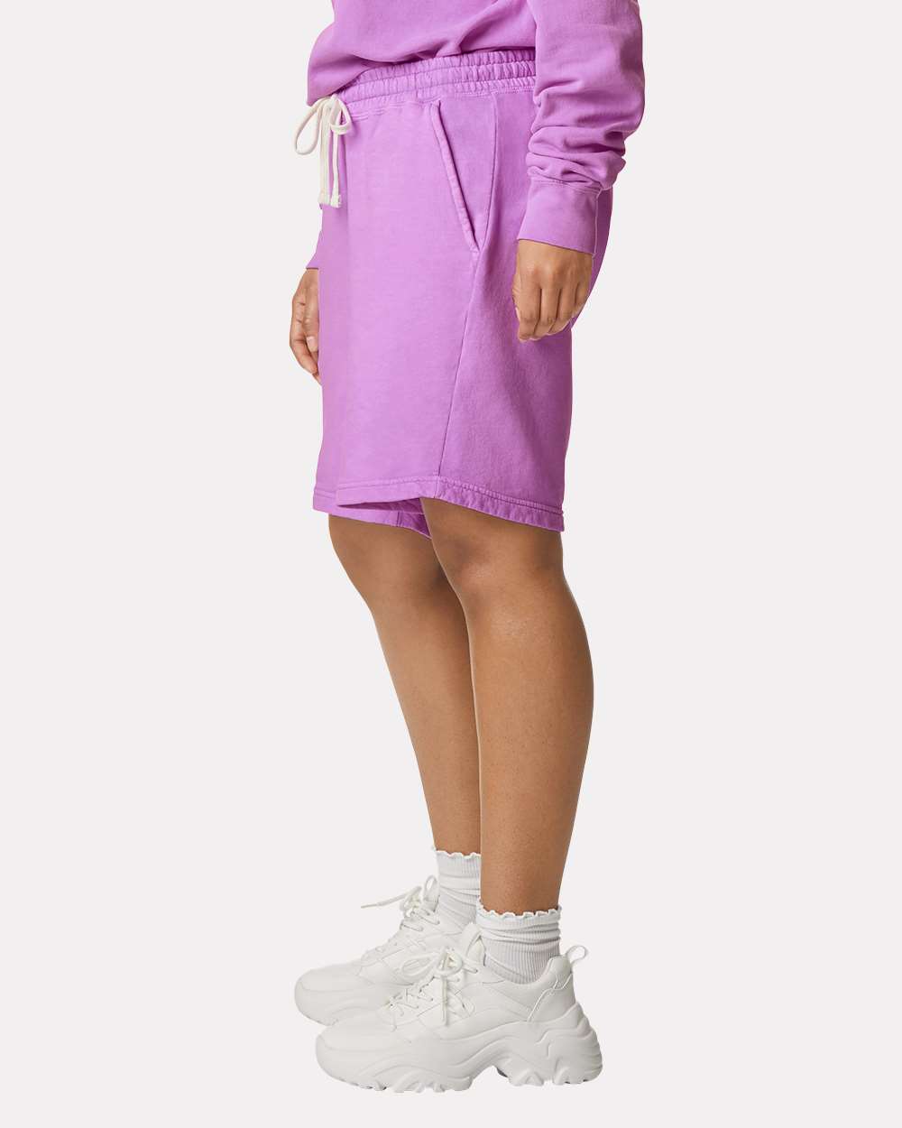Unisex Garment-Dyed Lightweight Fleece Sweat Shorts