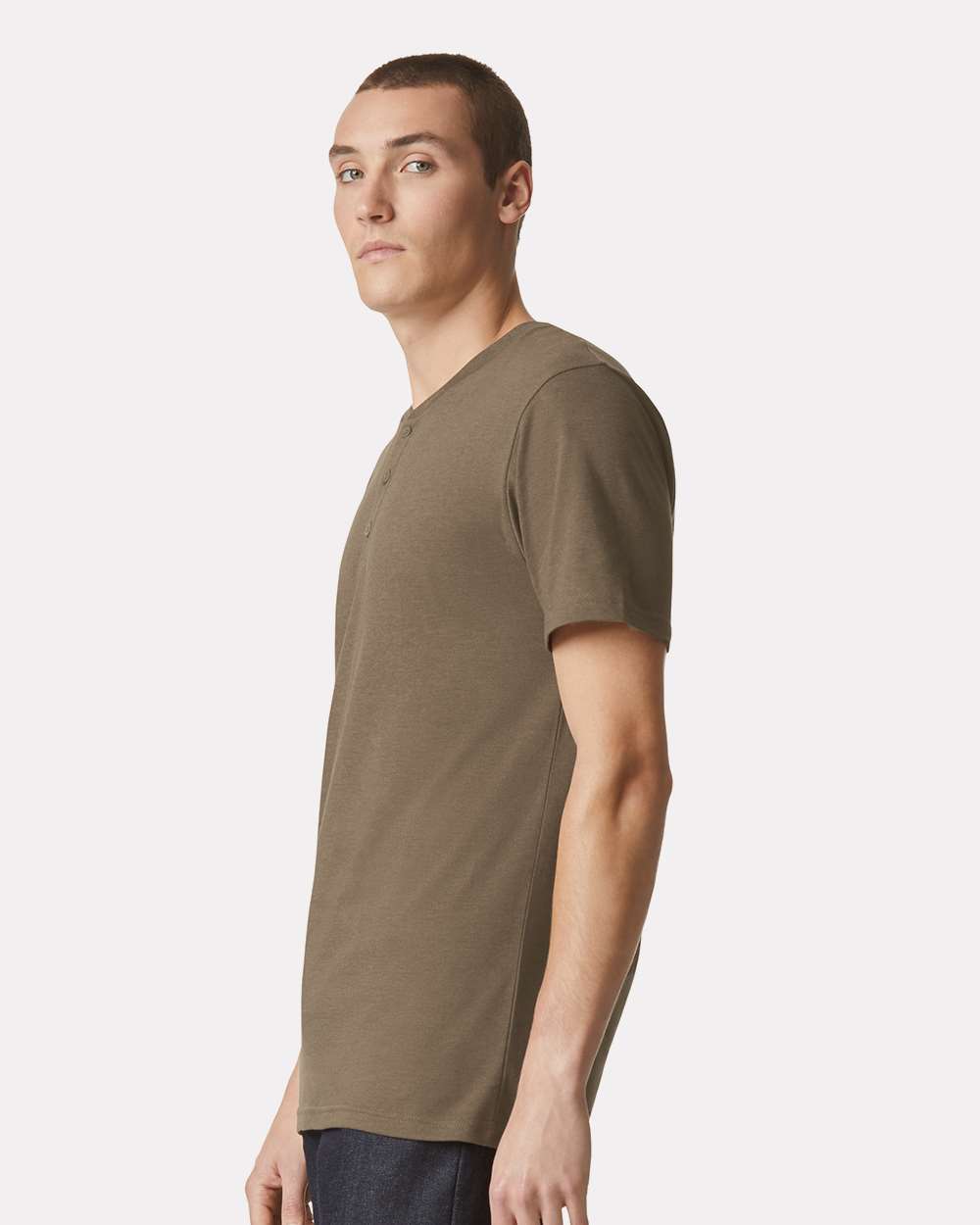 Unisex CVC Henley Tee