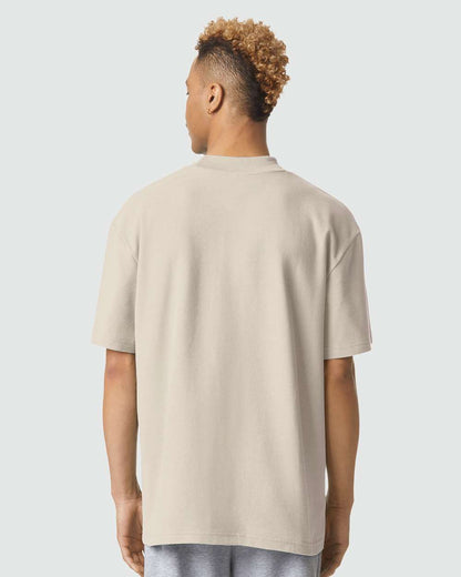 Unisex Pique Mockneck Tee