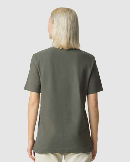 Unisex Pique Mockneck Tee