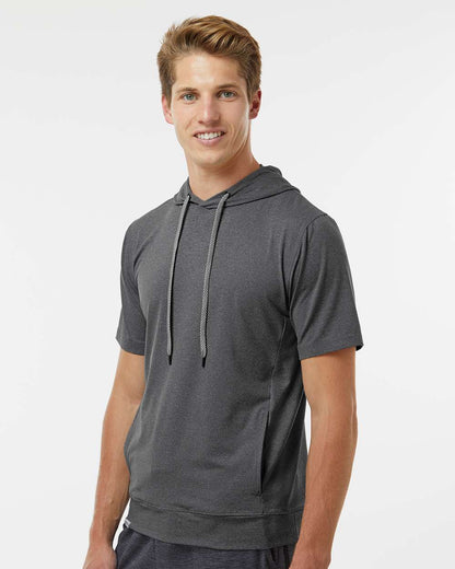 Men's Eco ReviveÂ™ Ventura Soft Knit Short Sleeve Hooded Sweatshirt