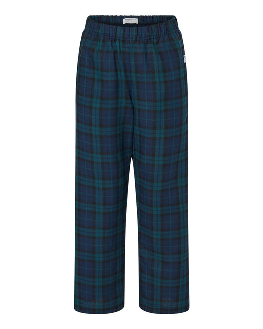 boxercraft Youth Poly Flannel Pants Plaid Lounge Pants with 2 Pockets, Scottish Tartan Youth Medium